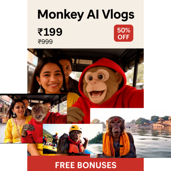 10k+ Monkey Ai Vlog and Ai Video